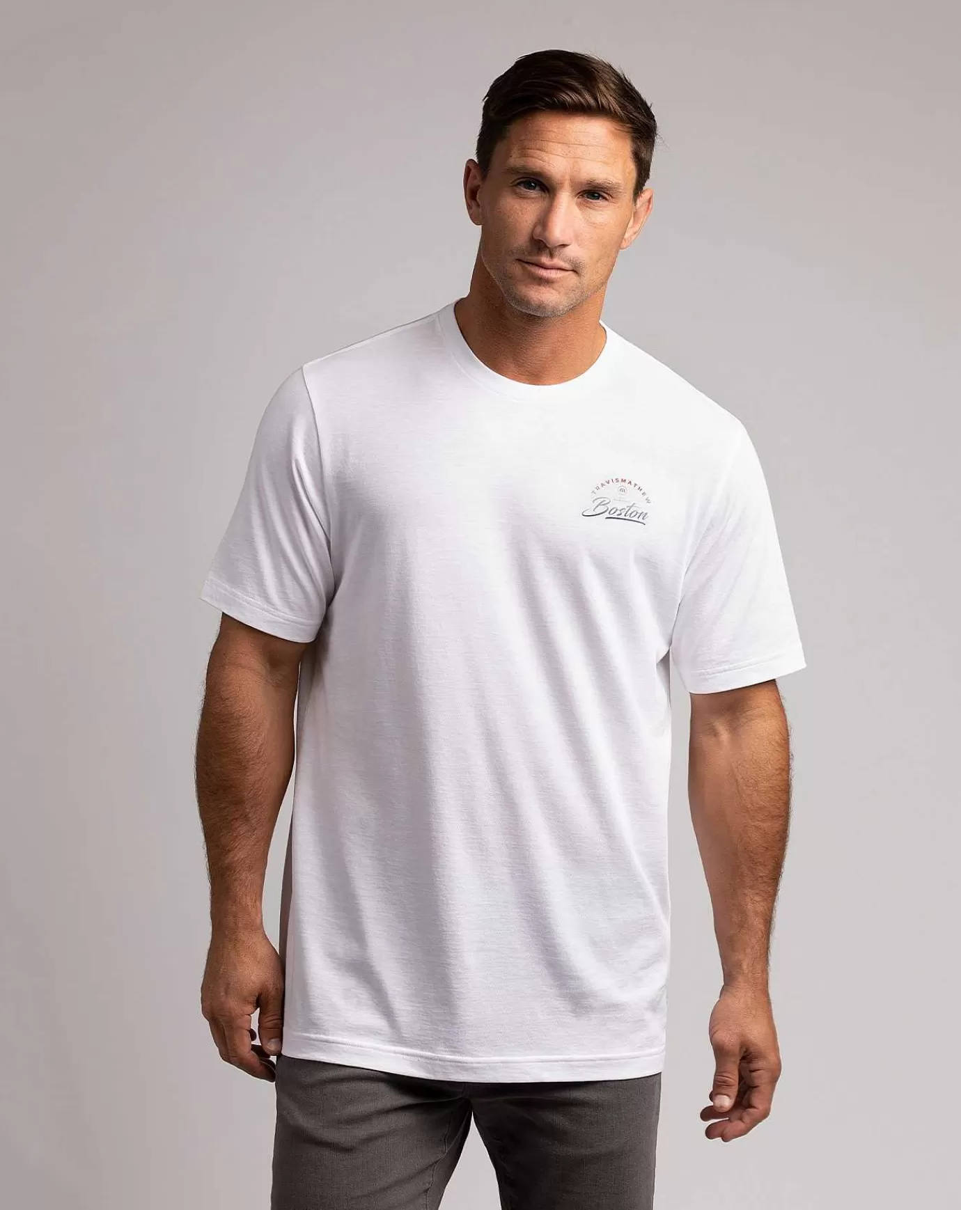 Fashion Travis Mathew Harvard Square Tee White